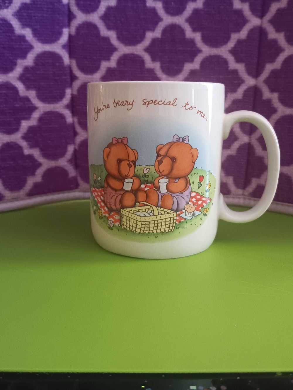 Vintage 1980 AVON "You're Beary Special To Me " Mug